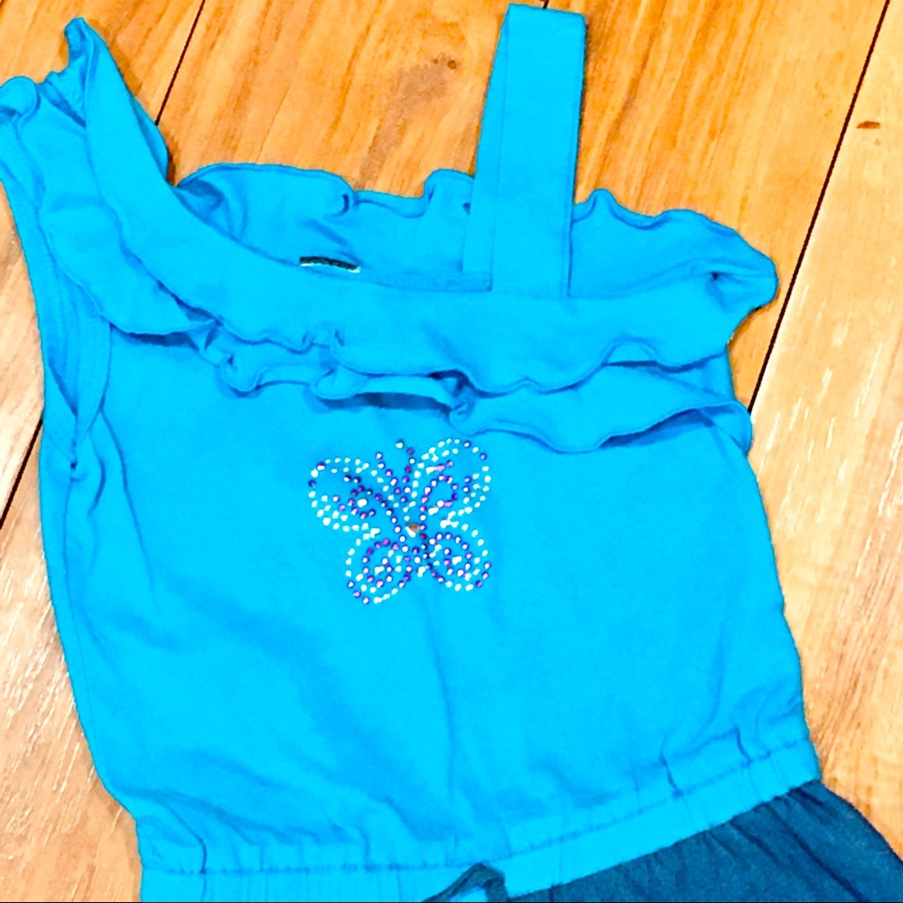 summer shorts jumper romper - girl 5 - school days  - beach pool fun t…